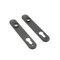 Locinox Aluminum Cover Shields for Insert Locks (Black RAL9005, 2-Piece Set) - 3020-HYB-ALU-9005