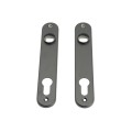 Locinox Aluminum Cover Shields for Insert Locks (Black RAL9005, 2-Piece Set) - 3020-HYB-ALU-9005