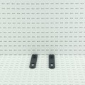 Locinox Aluminum Cover Shields for Insert Locks (Black RAL9005, 2-Piece Set) - 3020-HYB-ALU-9005