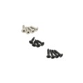 Locinox Aluminum Cover Shields for Insert Locks (Black RAL9005, 2-Piece Set) - 3020-HYB-ALU-9005