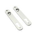 Locinox Aluminum Cover Shields for Insert Locks (Silver, 2-Piece Set) - 3020-HYB-ALU-SILV