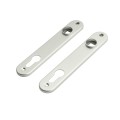 Locinox Aluminum Cover Shields for Insert Locks (Silver, 2-Piece Set) - 3020-HYB-ALU-SILV
