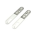 Locinox Aluminum Cover Shields for Insert Locks (Silver, 2-Piece Set) - 3020-HYB-ALU-SILV