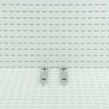 Locinox Aluminum Cover Shields for Insert Locks (Silver, 2-Piece Set) - 3020-HYB-ALU-SILV