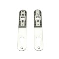 Locinox Aluminum Cover Shields for Insert Locks (Silver, 2-Piece Set) - 3020-HYB-ALU-SILV