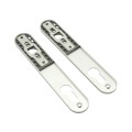 Locinox Aluminum Cover Shields for Insert Locks (Silver, 2-Piece Set) - 3020-HYB-ALU-SILV