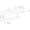 Adjustable for profiles 1-1/2", 2" and 2-1/2"