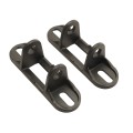 Locinox Hot-Dip Galvanized 180° Strap Hinge for Wood Gates (Black) (13 3/4") - 3DW-350-HDG-9005