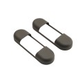 Locinox Hot-Dip Galvanized 180° Strap Hinge for Wood Gates (Black) (13 3/4") - 3DW-350-HDG-9005