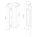 Built-in electro-magnetic lock for swing gates in Silver