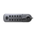 Lockey EC784 Series Electronic Flush Fit Cabinet Lock (Silver, Left-Handed Orientation) - EC784-S-L