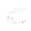 J-Bolt Stainless steel with polyamide plugs - Hangerbolt 150 mm for Profile 40 x 40 mm (2 pieces)