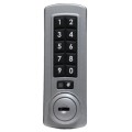 Lockey Gemini Electronic Keypad Combination Lock (Silver, Vertical Orientation) - GE370-GEMINI-S-V