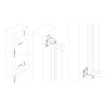 Wall fixation set for Interio gate closer