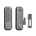 Lockey 2500 Series Mechanical Keyless Combination Hook Bolt Lock (Satin Chrome) - 2500-SC