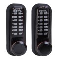 Lockey 2830DC Series Mechanical Keyless Knob-Style Double Combination Lock With Passage Function (Oil Rubbed Bronze, Double Combination) - 2830-OIL-DC