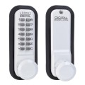 Lockey 2830 Series Mechanical Keyless Knob-Style Lock With Passage Function (White, Single Combination) - 2830-WH-SC