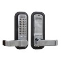 Lockey 2835 Series Mechanical Keyless Lever-Style Lock With Passage Function (Bright Chrome, Single Combination) - 2835-BC-SC