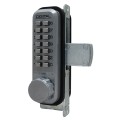 Lockey 2900 Series Mechanical Keyless Narrow Stile Deadbolt Lock (Satin Chrome, Single Combination) - 2900-SC-SC