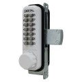 Lockey 2900 Series Mechanical Keyless Narrow Stile Deadbolt Lock (White, Single Combination) - 2900-WH-SC