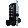 Lockey 2930 Series Mechanical Keyless Narrow Stile Knob Lock With Passage Function  (Jet Black, Single Combination) - 2930-JB-SC
