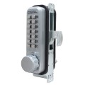 Lockey 2950 Series Mechanical Keyless Narrow Stile Hook Bolt Lock (Marine Grade, Single Combination) - 2950-MG-SC