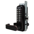 Lockey 2985 Series Mechanical Keyless Narrow Stile Lever-Handle Lock With Passage Function (Oil Rubbed Bronze, Single Combination) - 2985-OIL-SC