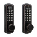 Lockey 3830DC Series Mechanical Keyless Knob-Style Lock With Passage Function (Oil Rubbed Bronze, Double Combination) - 3830-OIL-DC