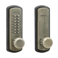Lockey 3830 Series Mechanical Keyless Knob-Style Lock With Passage Function (Satin Nickel, Single Combination) - 3830-SN-SC