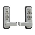 Lockey 3830DC Series Mechanical Keyless Knob-Style Lock With Passage Function (Satin Chrome Marine Grade, Double Combination) - 3830-SCMG-DC