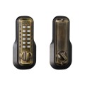 Lockey M210 Series Mechanical Keyless Deadbolt Lock With EZ Plates (Antique Brass, Single Combination) - M210-AB-SC