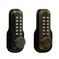 Lockey M230 Series Mechanical Keyless Lock With Deadlocking Spring Latch (Antique Brass, Double Combination) - M230-AB-DC