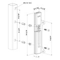 Surface mounted electric strike for Forty-, Fifty- and Sixtylock - (Emissa - Fail close) - Uncolored