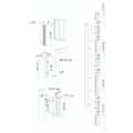 Set with N-LINE MAG profile, 2x MAGMAG3000, 3006PULL in RAL 9005