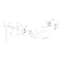 Aluminum push bar for insert locks - Length 55-1/8"