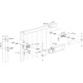 Hydraulic retrofit gate closer for wide gates up to 330 lbs