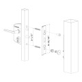 Anti-theft protection plate for Locinox keeps in RAL 7016