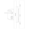 Anti-theft protection plate for Locinox keeps in RAL 9005