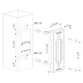 Sliding gate keep for square profiles with a min. width of 3"