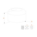 Post caps For round profiles ? 2-1/2" in RAL 9005