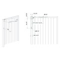 Motorized gate closer with articulated arm for pedestrian swing gates - Silver