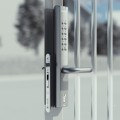 VERA - Battery powered code lock for insert locks for profiles of 1-1/2" or more - VSZ - Keyed to differ - single sided - Silver