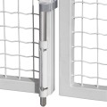 Surface mounted dropbolt with aluminium bolt in RAL 9005 - Quick-Fix