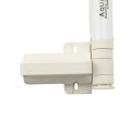 Nationwide AquaLatch 10" Magnetic Safety Gate Latch and Handle with SafeAlert for Pool Gates - Keyed Alike (White)