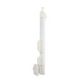 Nationwide AquaLatch 20" Magnetic Safety Gate Latch with SafeAlert for Pool Gates - Keyed Alike (White)