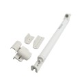 Nationwide AquaLatch 20" Magnetic Safety Gate Latch with SafeAlert for Pool Gates - Keyed Alike (White)
