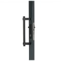 Locinox 14-3/8" Single Sided Fixed Anodized Aluminum Handle with 60&deg; Mounting Bracket (RAL9005 Black) - BAR-A-300-60-365-1-9005