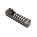 Lockey C120 Keyless Mechanical Deadbolt/Slide Bolt for Cabinets and Lockers - Jet Black Marine Grade