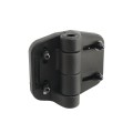 Nationwide Cornerstone 2 Self-Closing Fully Adjustable Nylon Hinge Pair For Gates with 4D Self-Drilling Stainless Steel Screws (Black)