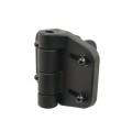 Nationwide Cornerstone 2 Self-Closing Fully Adjustable Nylon Hinge Pair For Gates with 4D Self-Drilling Stainless Steel Screws (Black)